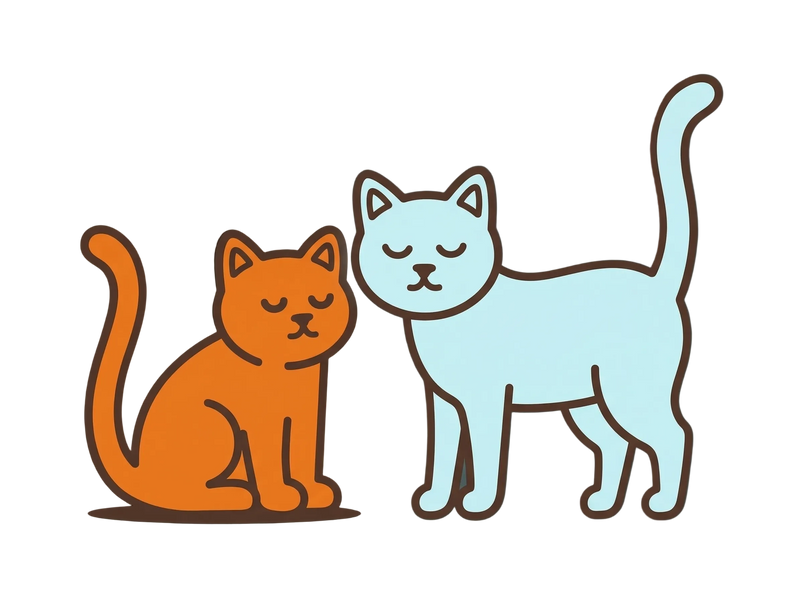 Kalme hond en kat met TheraPet diffuser